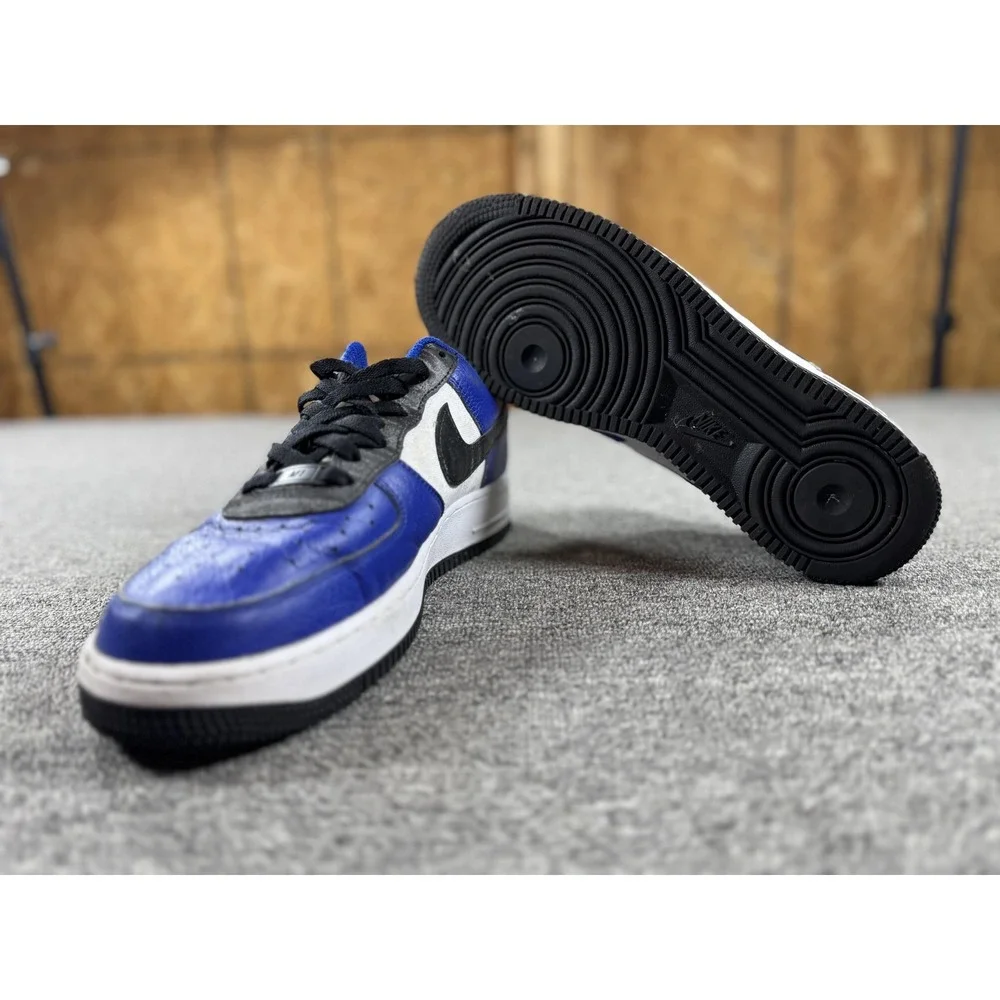Nike‎ Air Force 1 Low Shoes Mens 9.5 Blue White Nike By You Sneakers DV3892 900